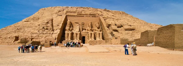埃及阿布辛贝勒神庙岩 — Stockfoto