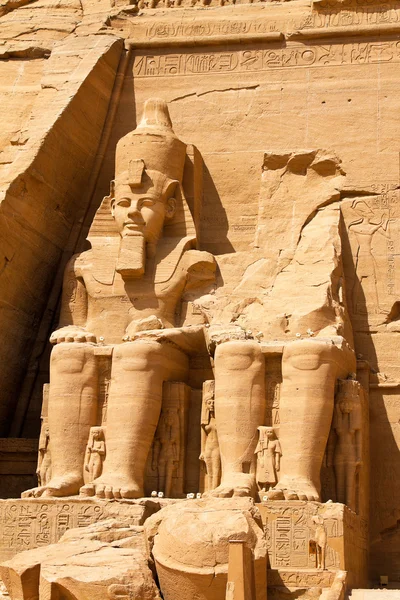Єгипет, храми Абу Сімбел рок — стокове фото