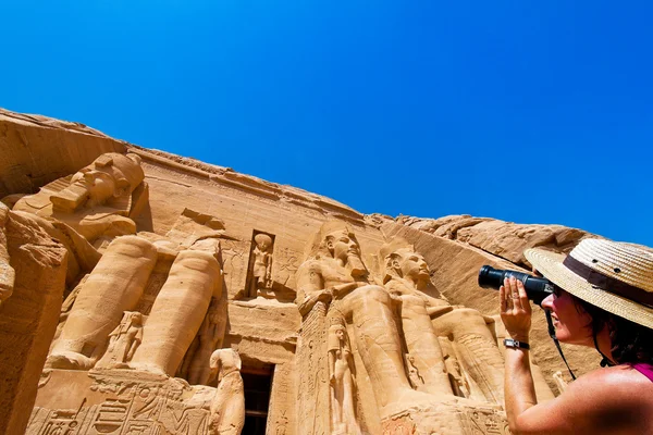 Egitto, abu simbel templi rocciosi — Foto Stock