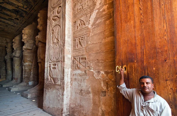 Egypt, skalní chrámy v abu simbel — Stock fotografie