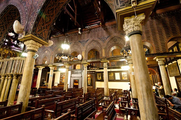 埃及，开罗，科普特季，浮动的教会 — 图库照片