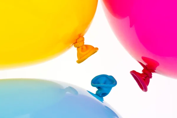 Balões coloridos. símbolo de leveza, liberdade, celebração — Fotografia de Stock