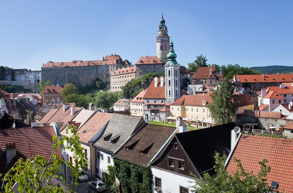 Cesky krumlov, Tjeckien. utsikt över staden — Stockfoto