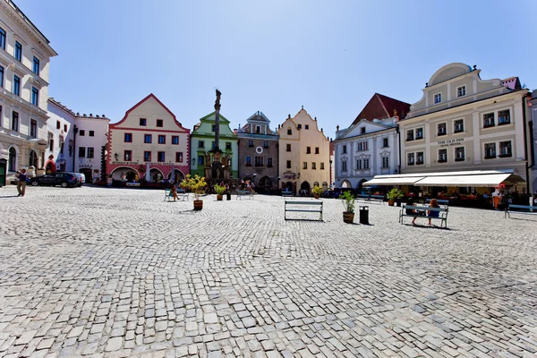 Cesky krumlov, Tjeckien. utsikt över staden — Stockfoto