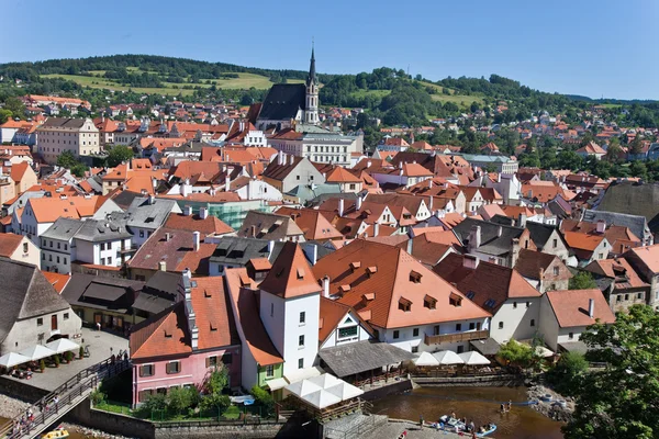 Cesky krumlov, Tschechische Republik. Blick auf die Stadt — Stockfoto