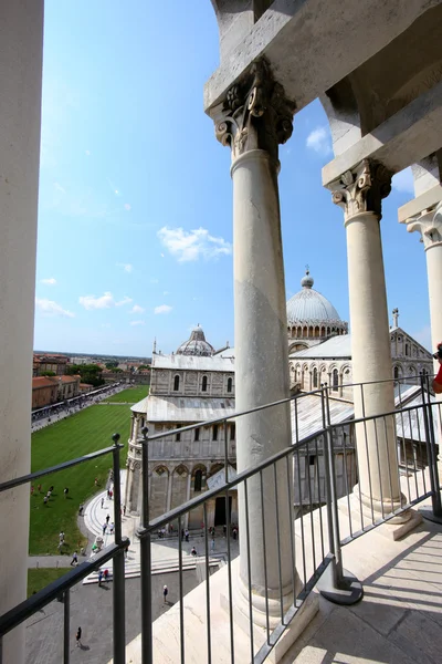 Italien, Toscana, pisa, lutande tornet från utsikten från — Stockfoto