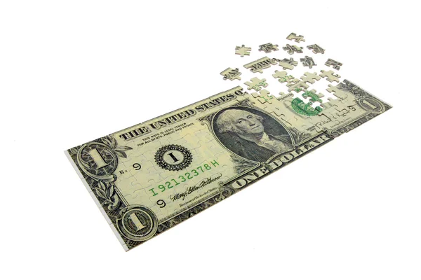 Dollarpuzzle — Fotografie, imagine de stoc