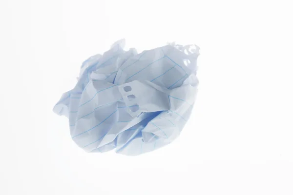 Zmięty papier piłka — Zdjęcie stockowe