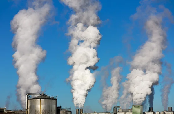 Contaminación ambiental y calentamiento global — Foto de Stock