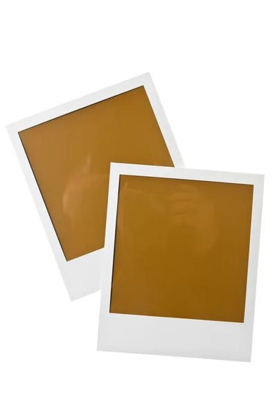 テキストのスペースを持つ空白のポラロイド写真を分離 — ストック写真