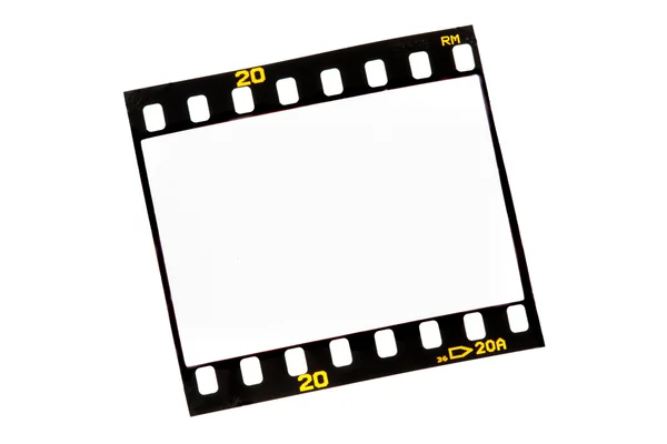 Diapositiva tiras de película con marcos vacíos — Foto de Stock