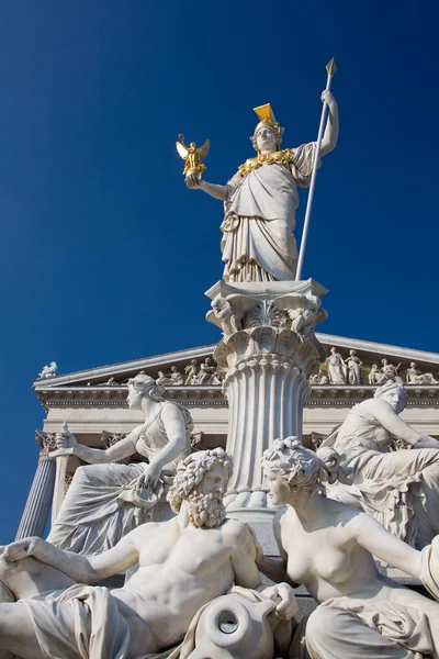 Австрия, Вена, Парламент, Паллада-Афина — стоковое фото