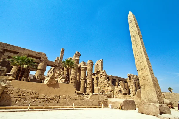 埃及卢克索，卡纳克神庙 — 图库照片