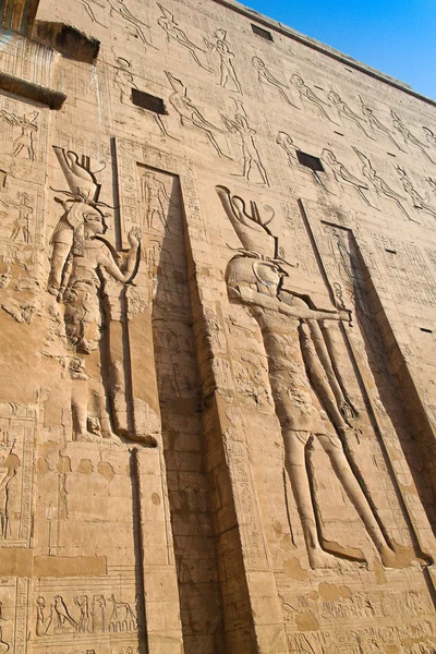 Egito, edfu, templo de cavalo — Fotografia de Stock