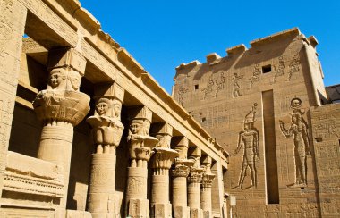 Egypt, aswan, philae temple clipart