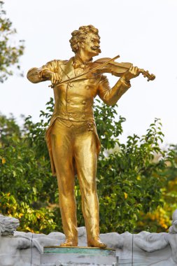 Austria, vienna, johann strauss memorial clipart