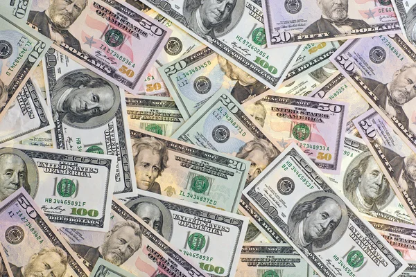 Billetes de dólar como fondo — Foto de Stock