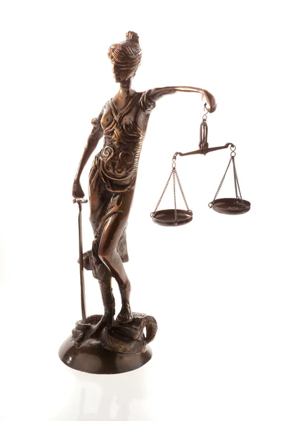 Justitia. symbol of justice — Stock Photo, Image