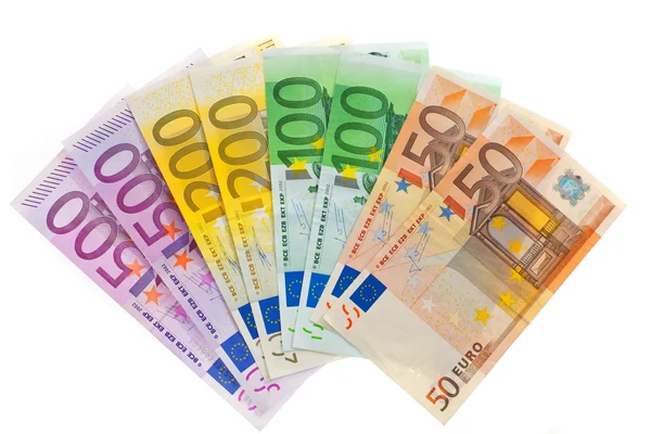 Τα χρήματα της Ευρωπαϊκής Ένωσης. το νόμισμα του ευρώ — Φωτογραφία Αρχείου