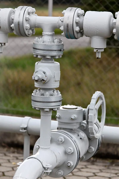 Stock image Pipes of a gas pipeline industry