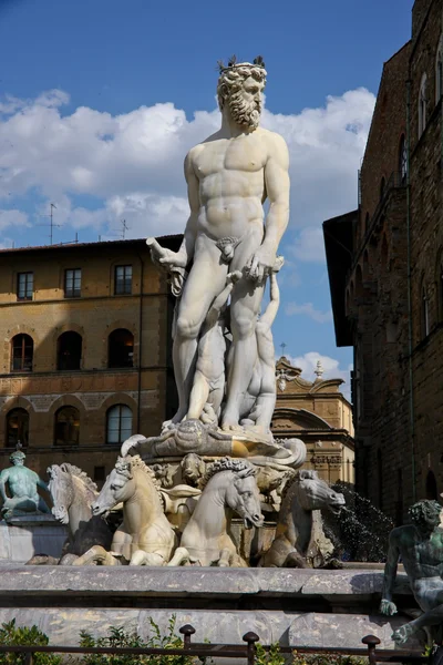 Itálie, Toskánsko, Florencie. náměstí Piazza della signoria, t — Stock fotografie
