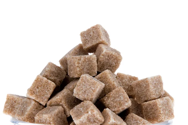 Brown sugar. unhealthy diet with carbohydrates — Stock Photo, Image