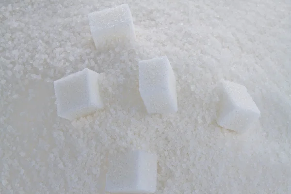 Des sucres. une alimentation malsaine avec des glucides — Photo