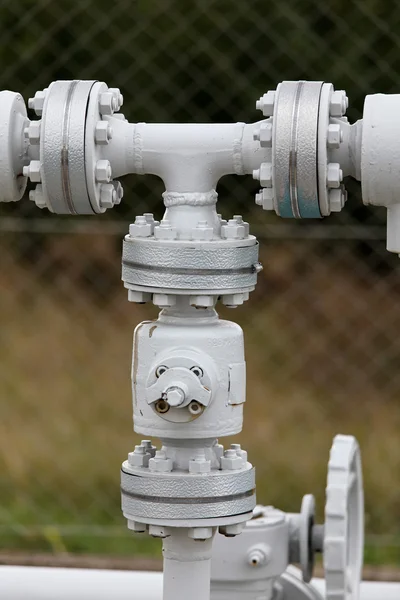 stock image Pipes of a gas pipeline industry