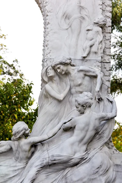 Ausztria, Bécs, johann strauss memorial — Stock Fotó