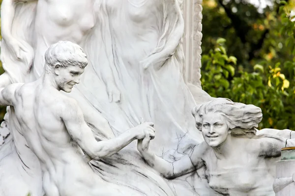 Österrike, Wien, johann strauss memorial — Stockfoto