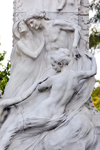 Austria, Wina, Johann Strauss memorial — Stok Foto