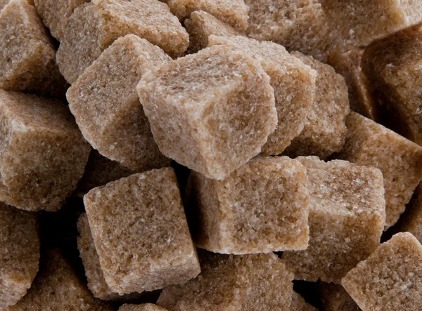 Bruine suiker. ongezond dieet koolhydraten — Stockfoto