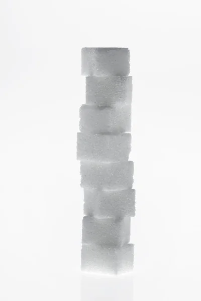 Molti pezzi di zucchero per un dolce — Foto Stock