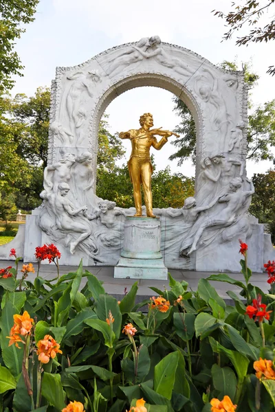 Avusturya, Viyana, johann strauss Anıtı — Stok fotoğraf