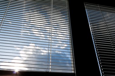 Window blinds for sun protection, heat protection clipart