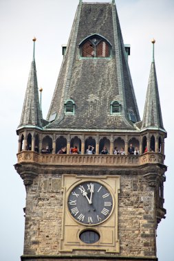 Prague, old town square, old town hall clipart