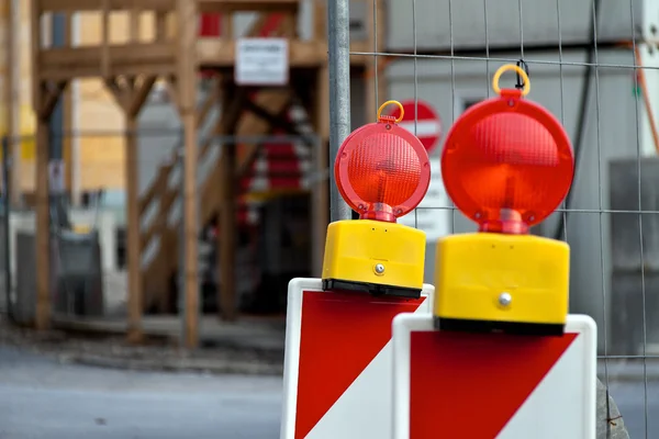 Securing a building site — Stock Photo, Image