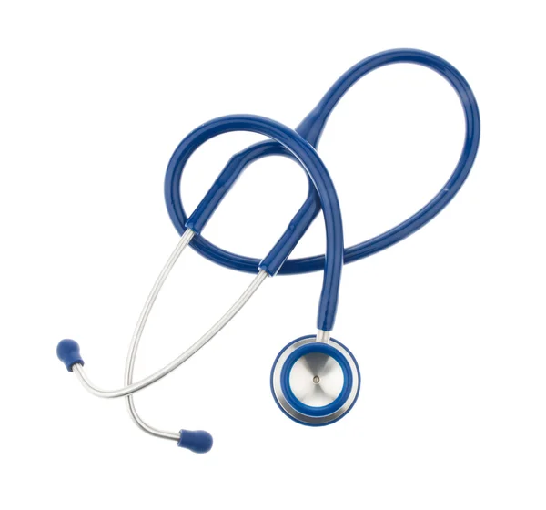 A doctor's stethoscope. isolated on white backgrou — Stock Photo, Image