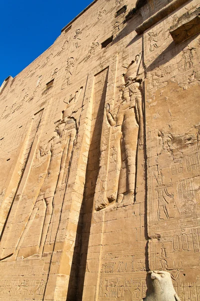 Egypten, edfu, horus tempel — Stockfoto