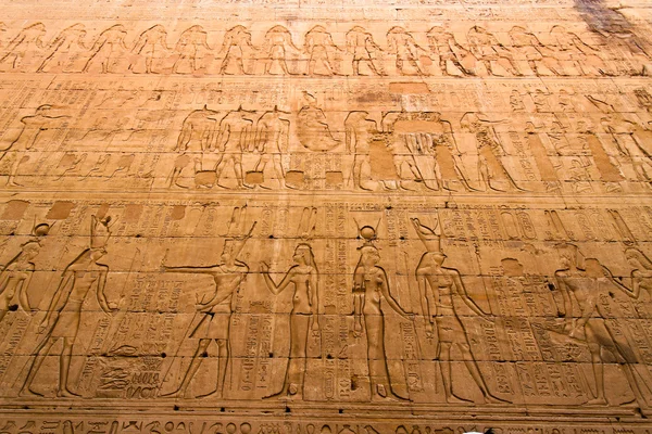 埃及、 艾得夫、 何露斯神庙 — 图库照片