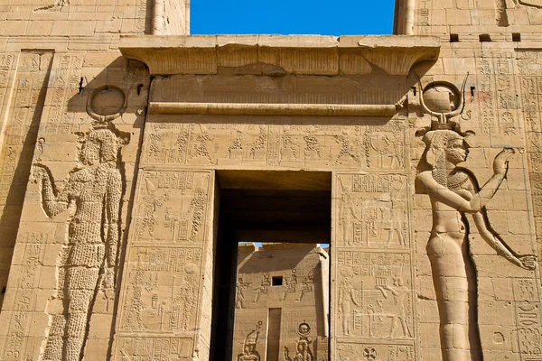 Egypte, aswan, philae tempel — Stockfoto