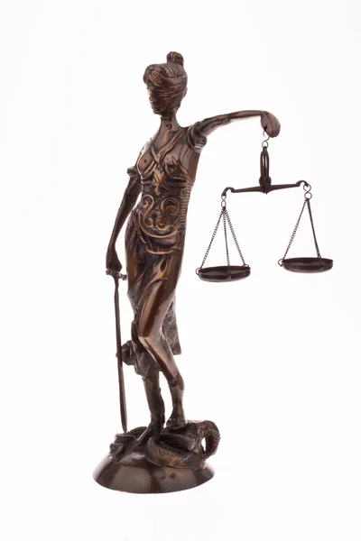 Sprawiedliwości jako symbol sprawiedliwości i prawa. — Zdjęcie stockowe