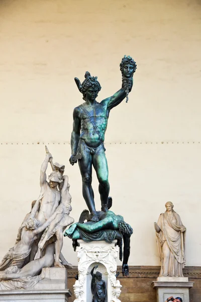 Itálie, Toskánsko, Florencie. náměstí Piazza della signoria — Stock fotografie