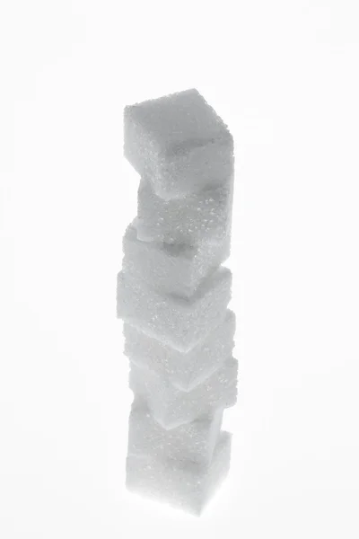 Many pieces of sugar for a sweet — Stock Photo, Image