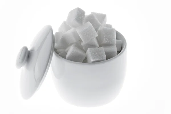 Muitos pedaços de açúcar para um doce — Fotografia de Stock