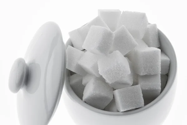 Muchos trozos de azúcar para un dulce —  Fotos de Stock