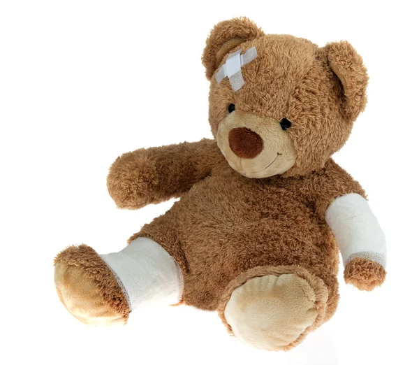 Bära med bandage efter en olycka — Stockfoto