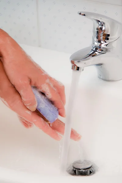 Was uw handen. nieuwe varkensgriep bescherming hn1 — Stockfoto