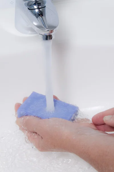 Lava as mãos. nova protecção contra a gripe suína hn1 — Fotografia de Stock