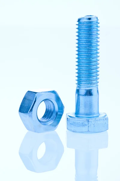 Bolt and screw nut — Stock Photo, Image